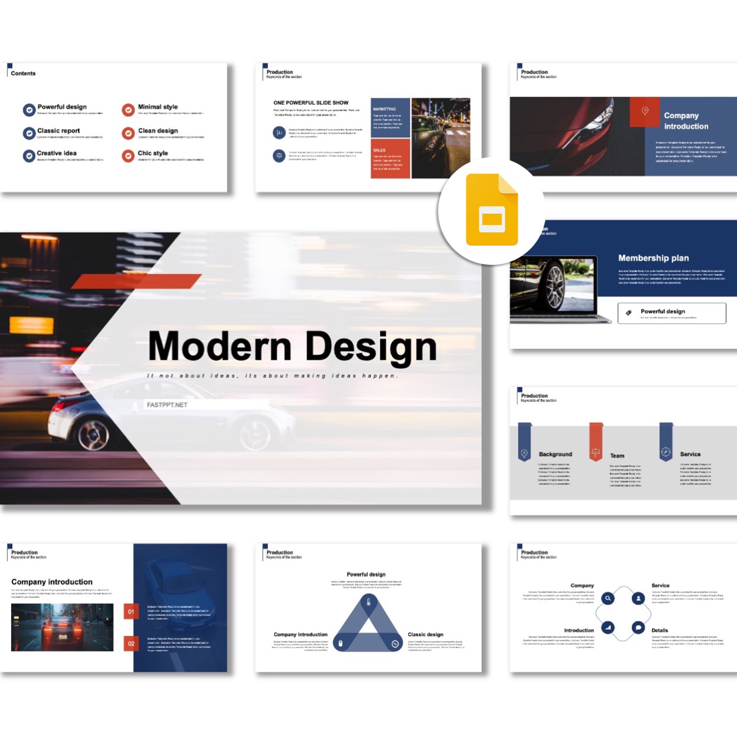 Google Slides-Art Design Minimal Presentation Template – Original and ...