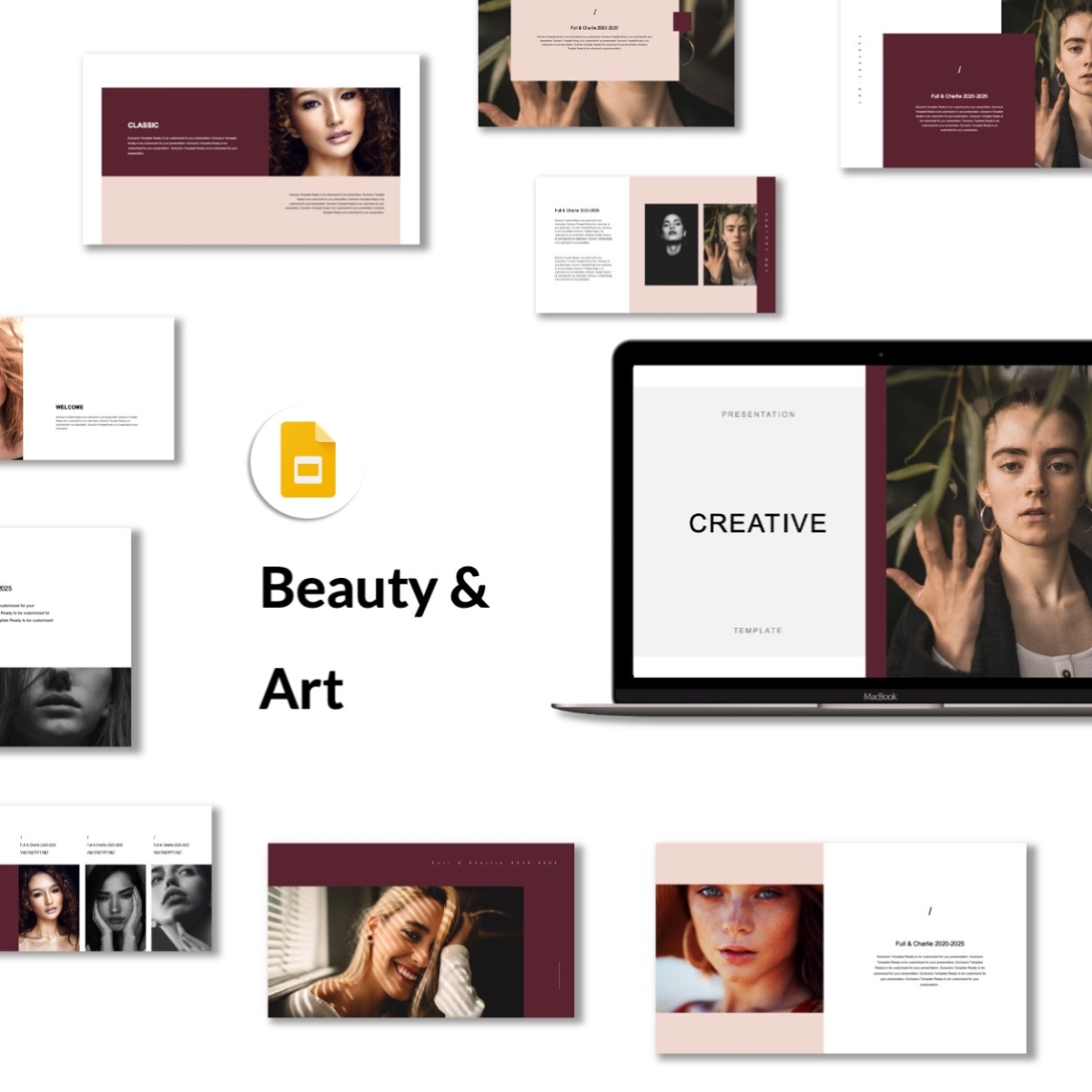 Google Slides-Beauty & Art Minimal Presentation Template