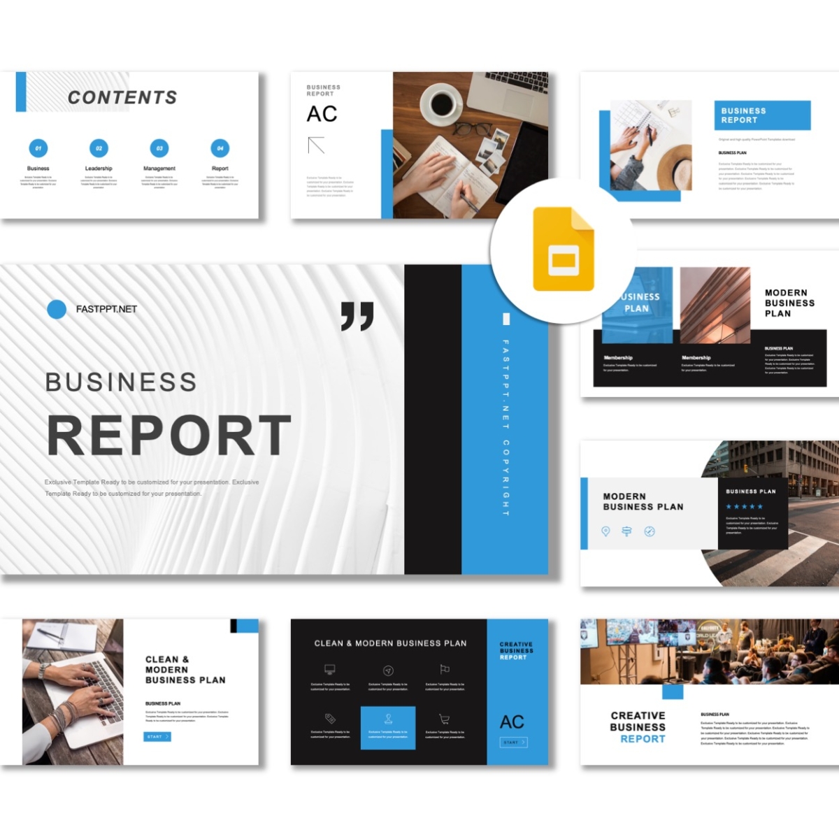 Google Slides-Annual Business Report Presentation Template