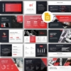 Google Slides-Dark Theme Business Report Presentation Template