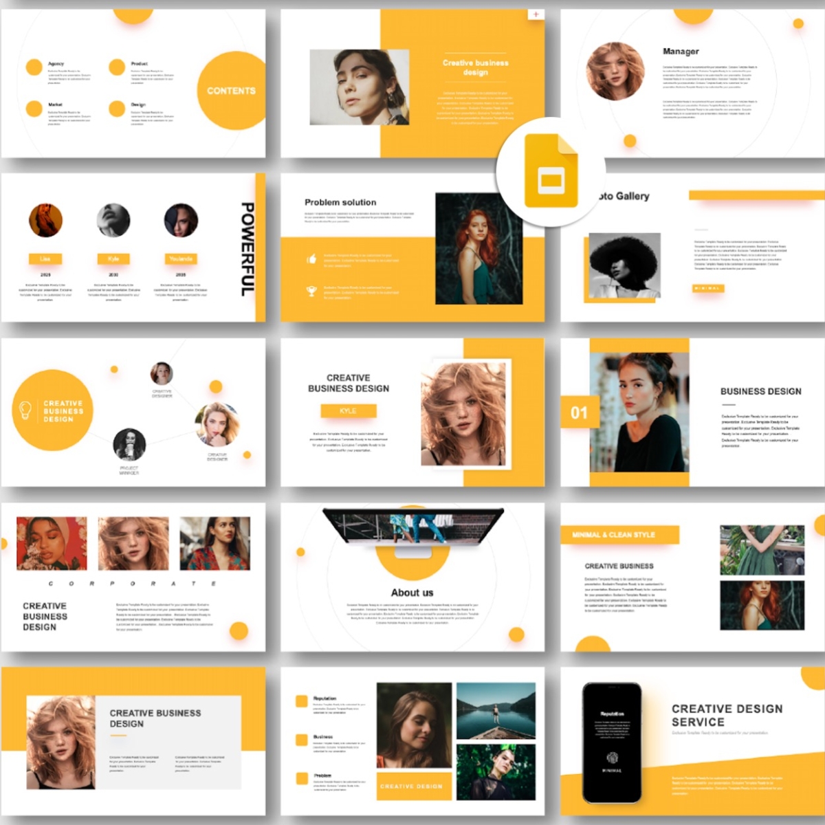 Google Slides-Brand & Marketing Design Presentation Template