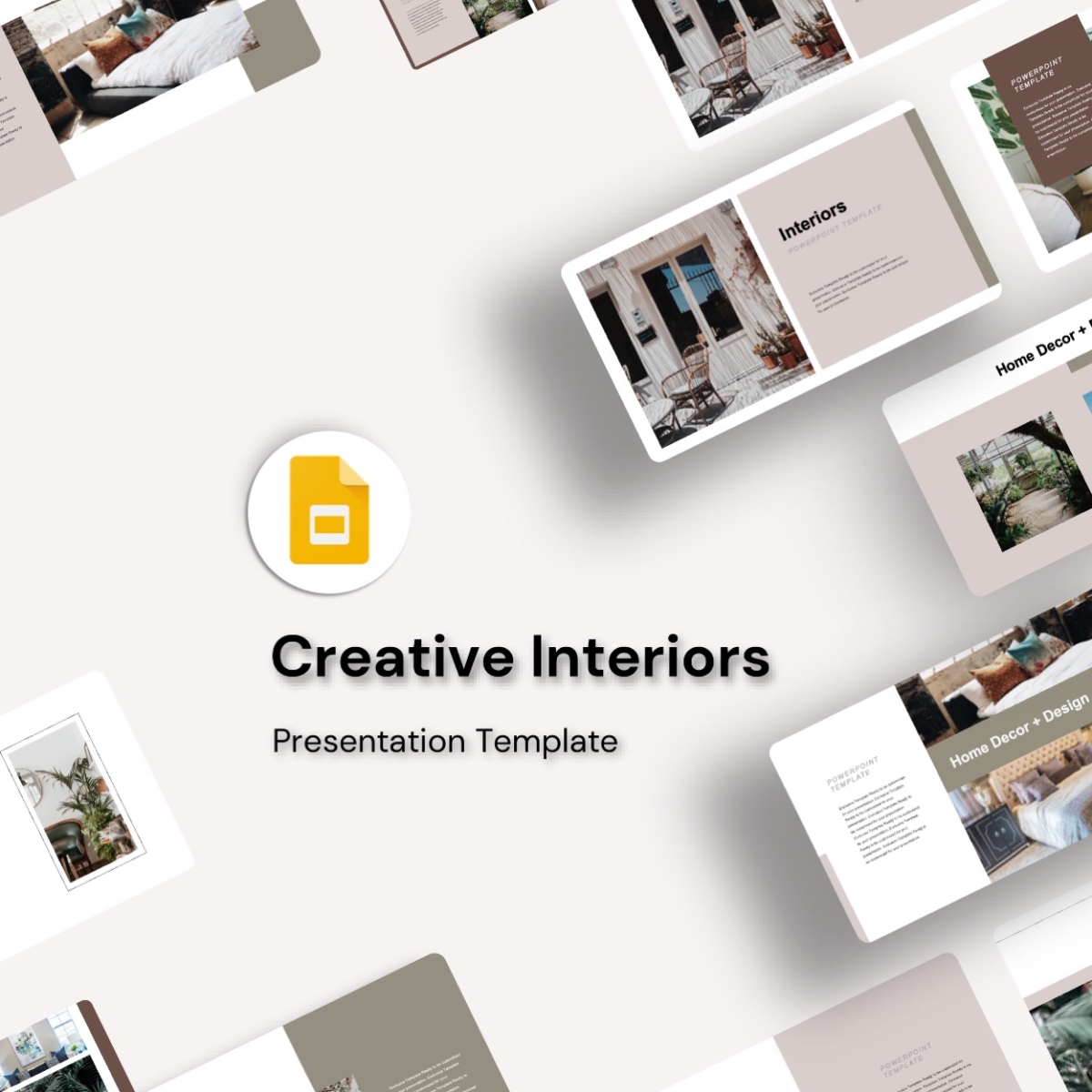 Google Slides-Creative Interiors Design Presentation Template