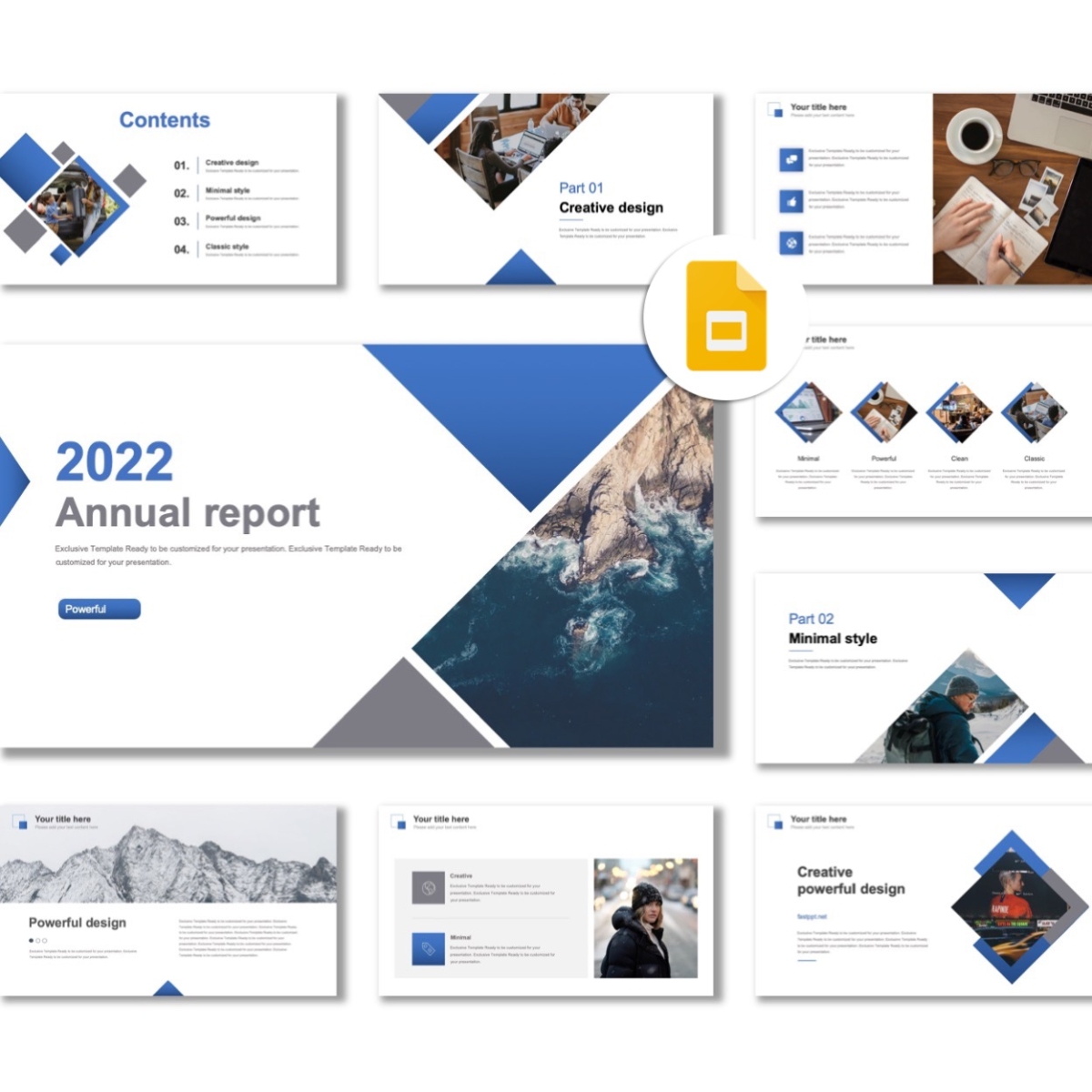 Google Slides-Business Analysis Annual Report Presentation Template