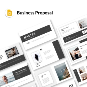 Google Slides-Black White Business Proposal PowerPoint Template