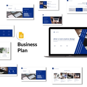 Google Slides-Blue Creative Design Premium PowerPoint Template