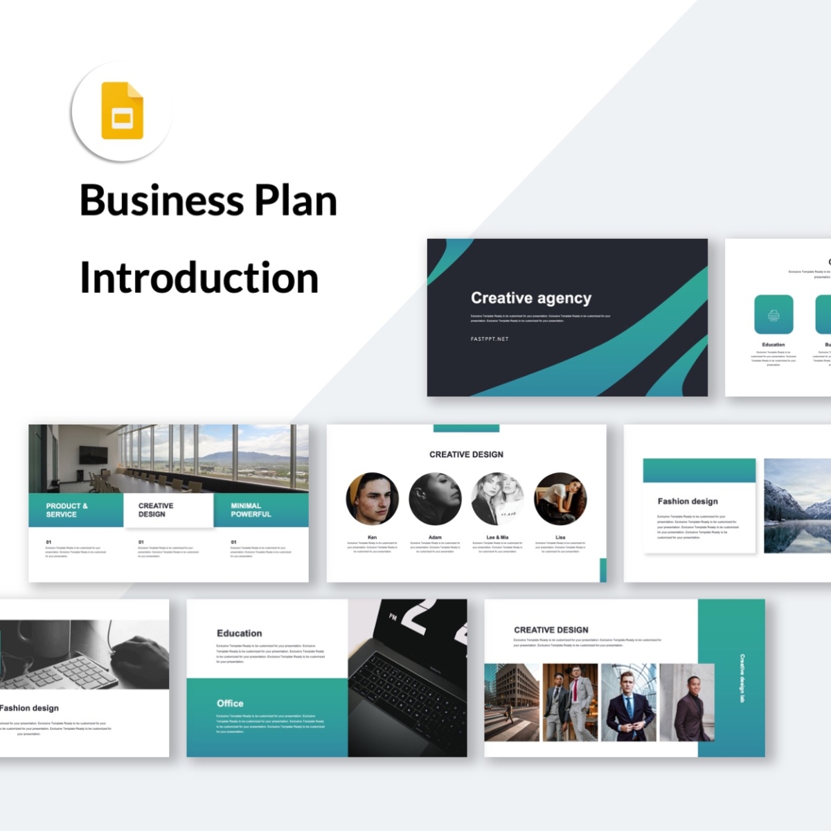 Google Slides-Business Plan & Introduction Creative Template