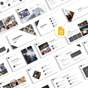 Google Slides-Creative Corporate Annual Project Report Template
