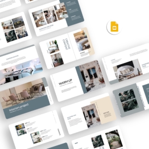 Google Slides-Clean Modern Interiors Design Presentation Template