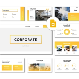 Google Slides-2 in 1 Corporate Professional PowerPoint Template