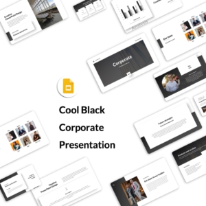 Google Slides-Cool Black Corporate Presentation Design