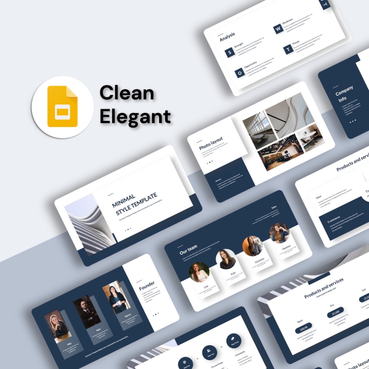 Google Slides-Clean Elegant Business PowerPoint Template