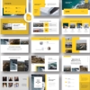Google Slides-Blue & Yellow Creative Report PowerPoint Template
