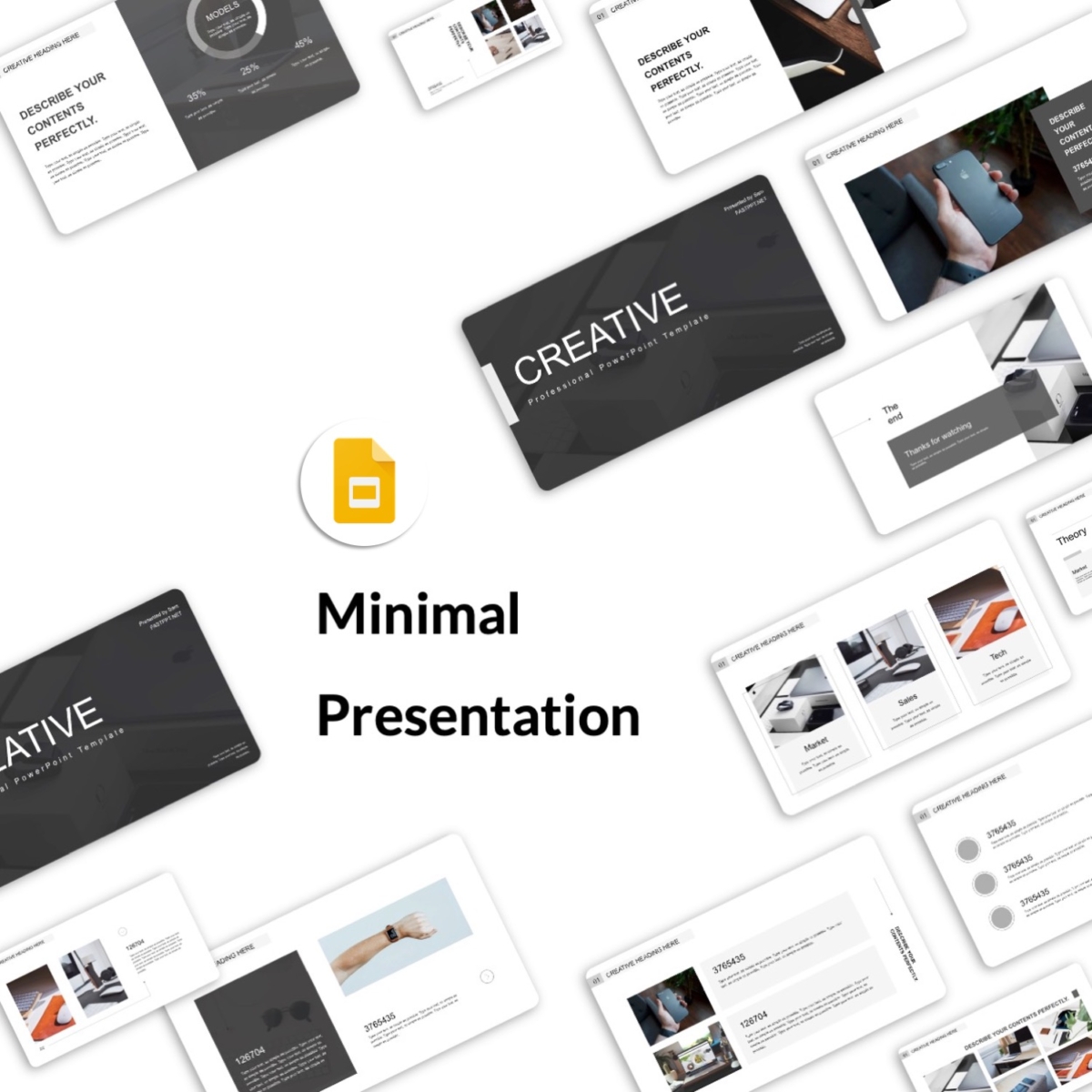 Google Slides-Business Design Minimal Presentation Template