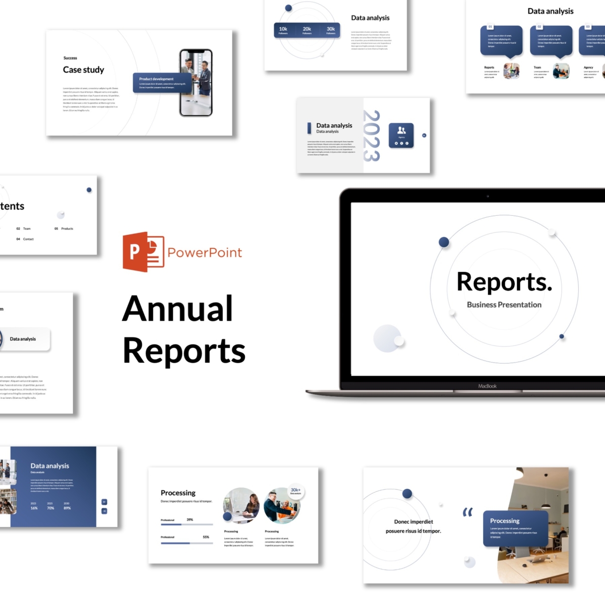 Success Annual Reports Presentation Slides Templates