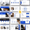 Google Slides-2 in 1 Yellow Blue Professional PowerPoint Template