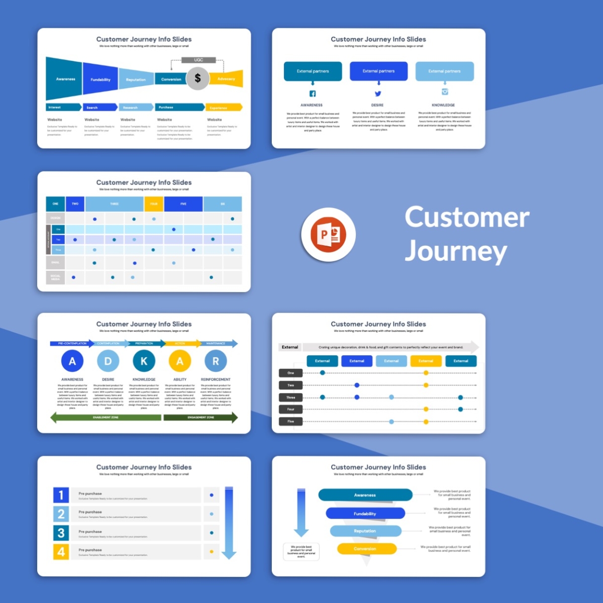 Customer Journey Infographic PowerPoint Slides