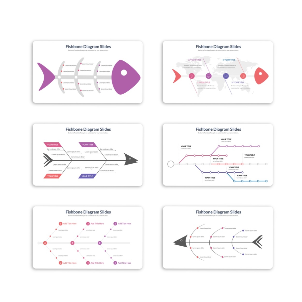 Fishbone Diagram Infographic PowerPoint Template
