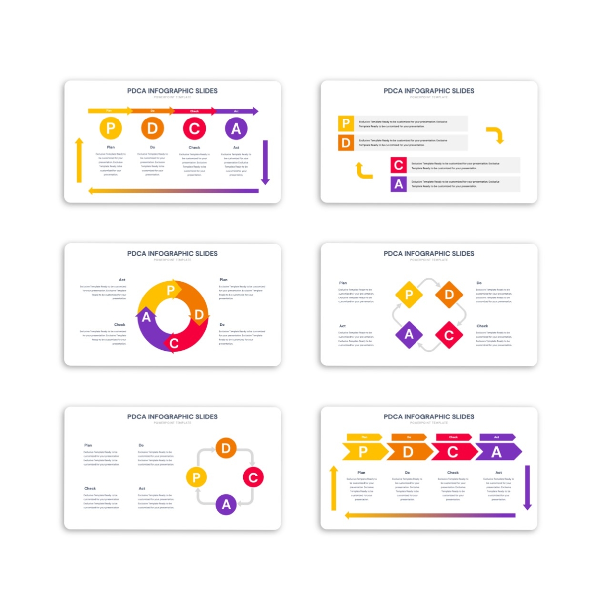 PDCA Infographic PowerPoint Template