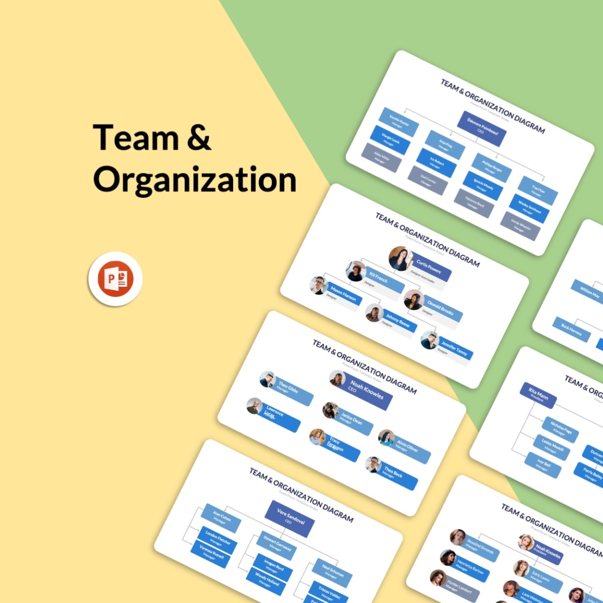 Team Organization Infographic PowerPoint Slides