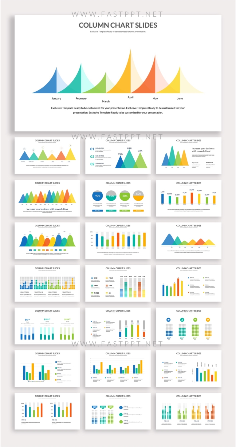 Column Chart Infographic PowerPoint Template – Original and High ...
