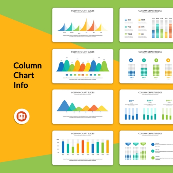 Column Chart Infographic PowerPoint Template – Original and High ...