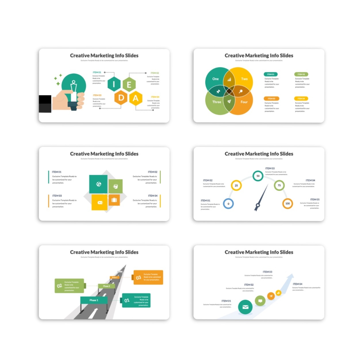 Marketing Creative Infographic PowerPoint Template