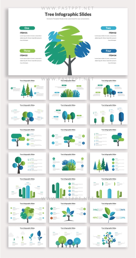 Tree Infographic PowerPoint Slides – Original and High Quality ...