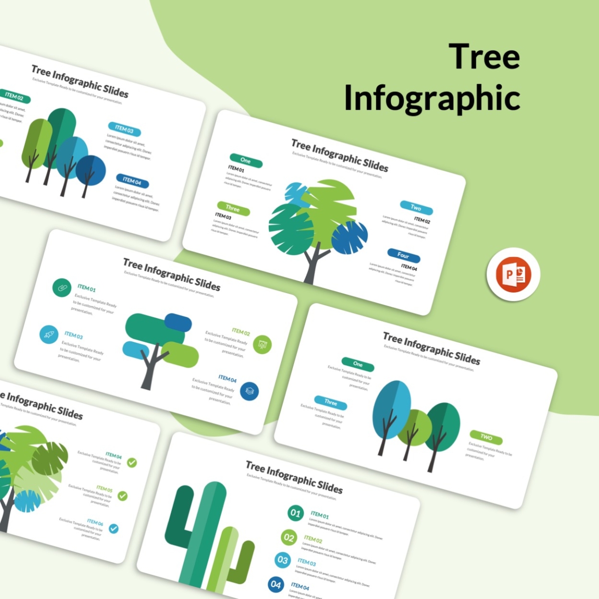 Tree Infographic PowerPoint Slides
