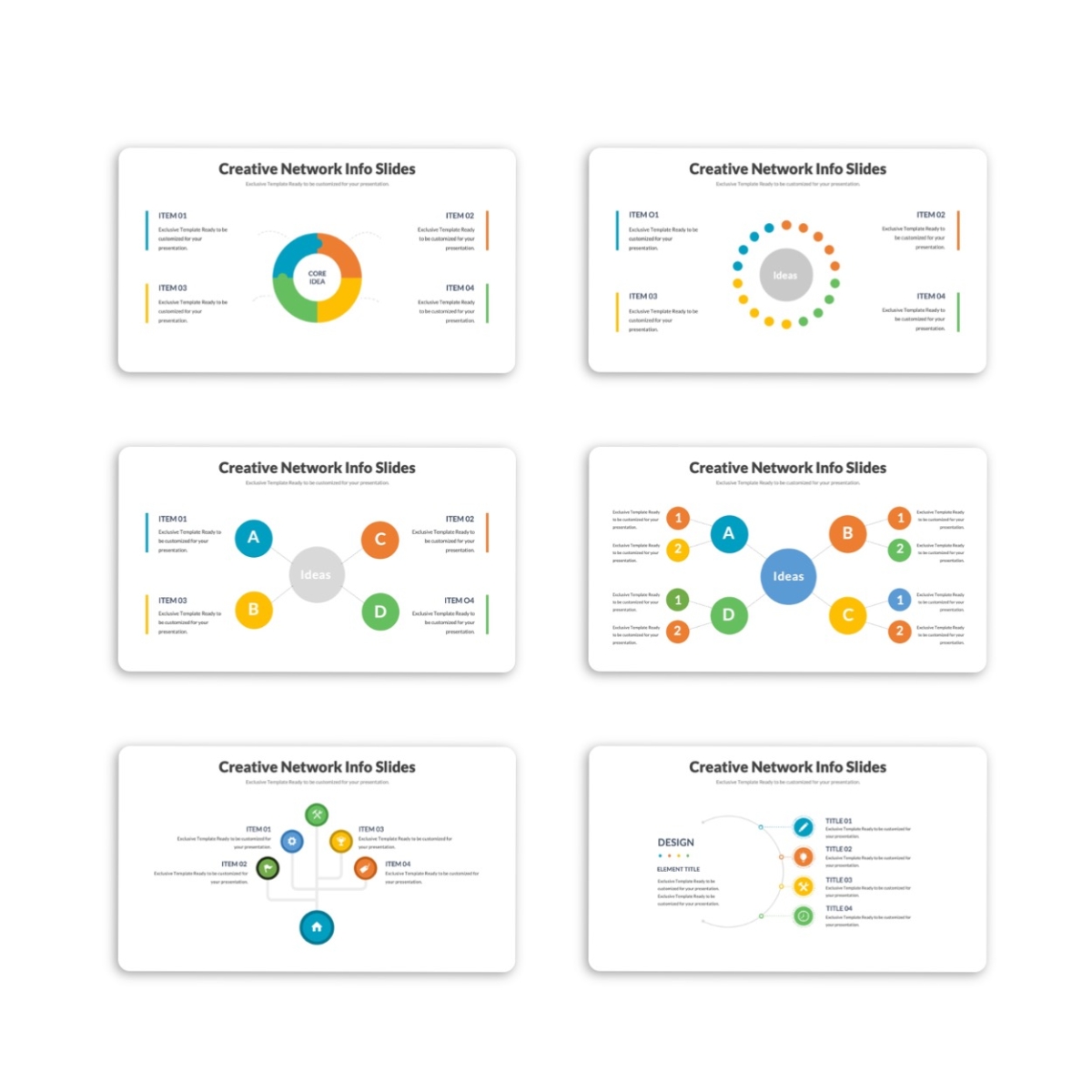 Creative Network Infographic PowerPoint Template