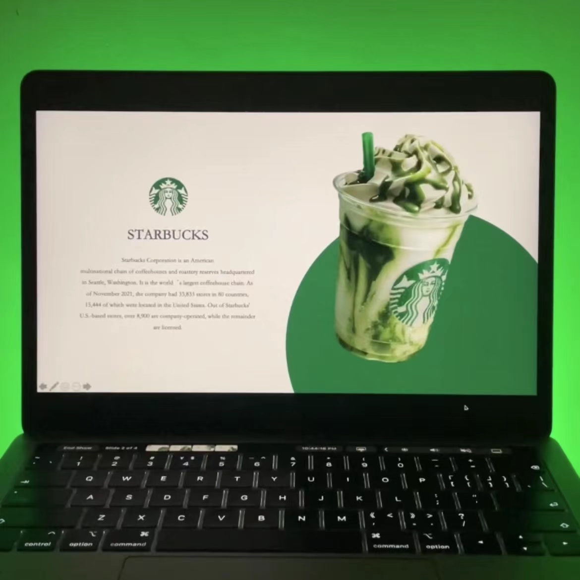 Starbucks Tutorial Showcase PowerPoint