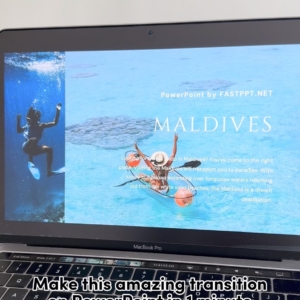 Maldives Tutorial Showcase PowerPoint Template + Easy to Use Template