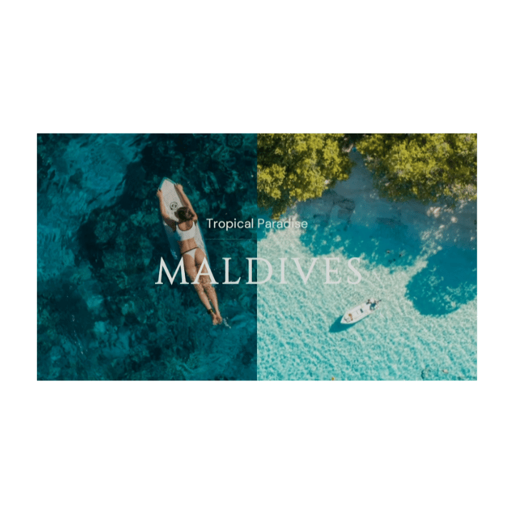 Maldives Tutorial Showcase PowerPoint Template + Easy to Use Template