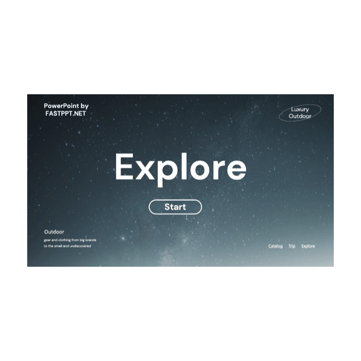 Outdoor Tutorial Showcase PowerPoint + Easy to Use Template