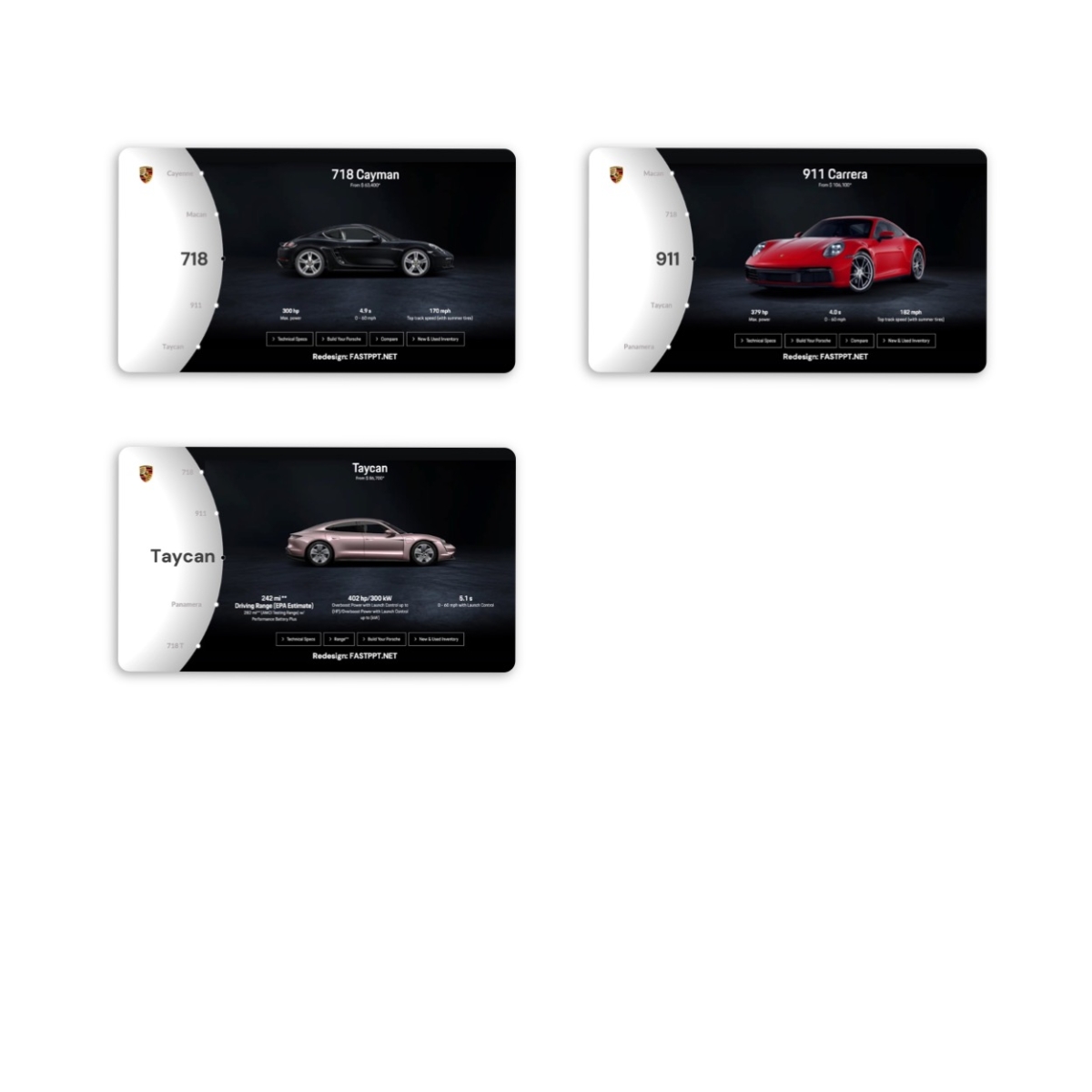 Porsche Tutorial Showcase PowerPoint