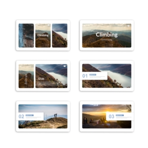 Climbing Club PowerPoint + Easy to Use PowerPoint Template