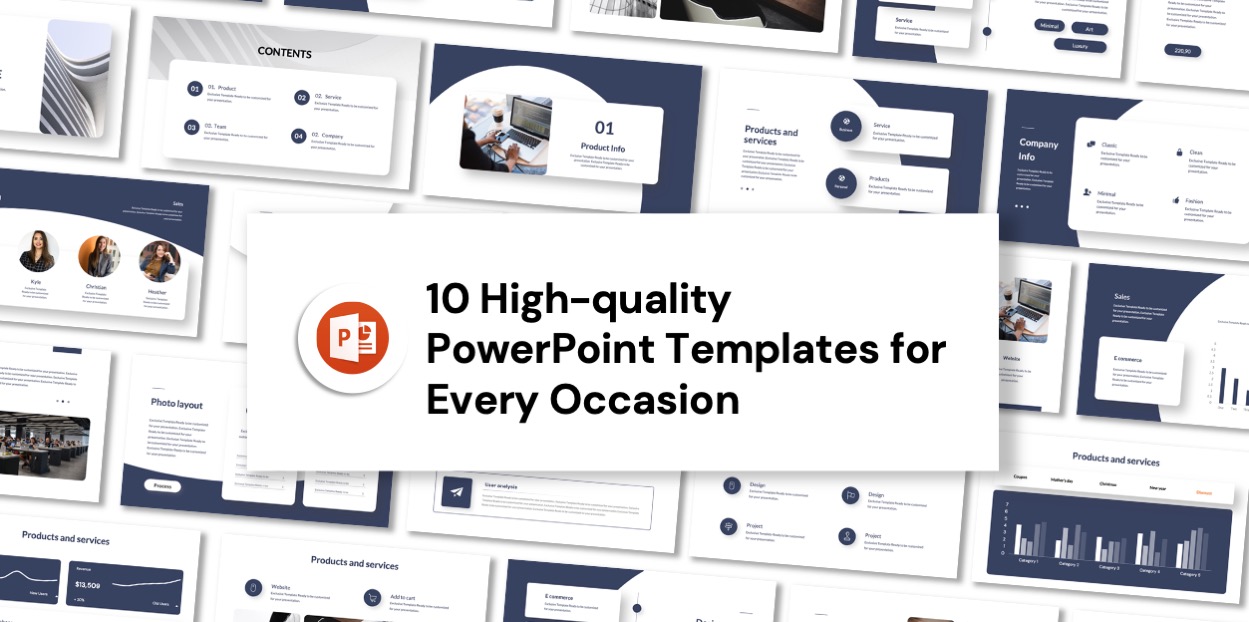 Powerful Presentation Made easy: 10 High-quality PowerPoint Templates for any occasion